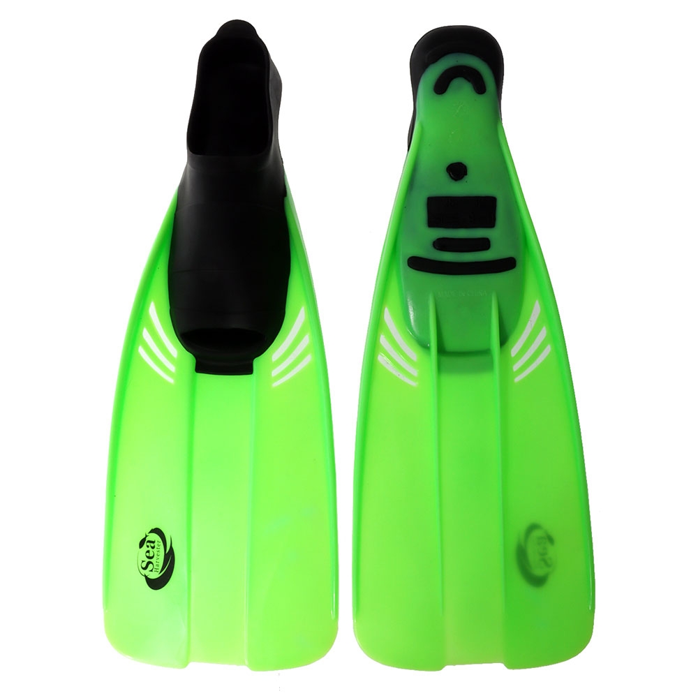 Sea Harvester Youth Snorkel Dive Fins Green Kids US12-13