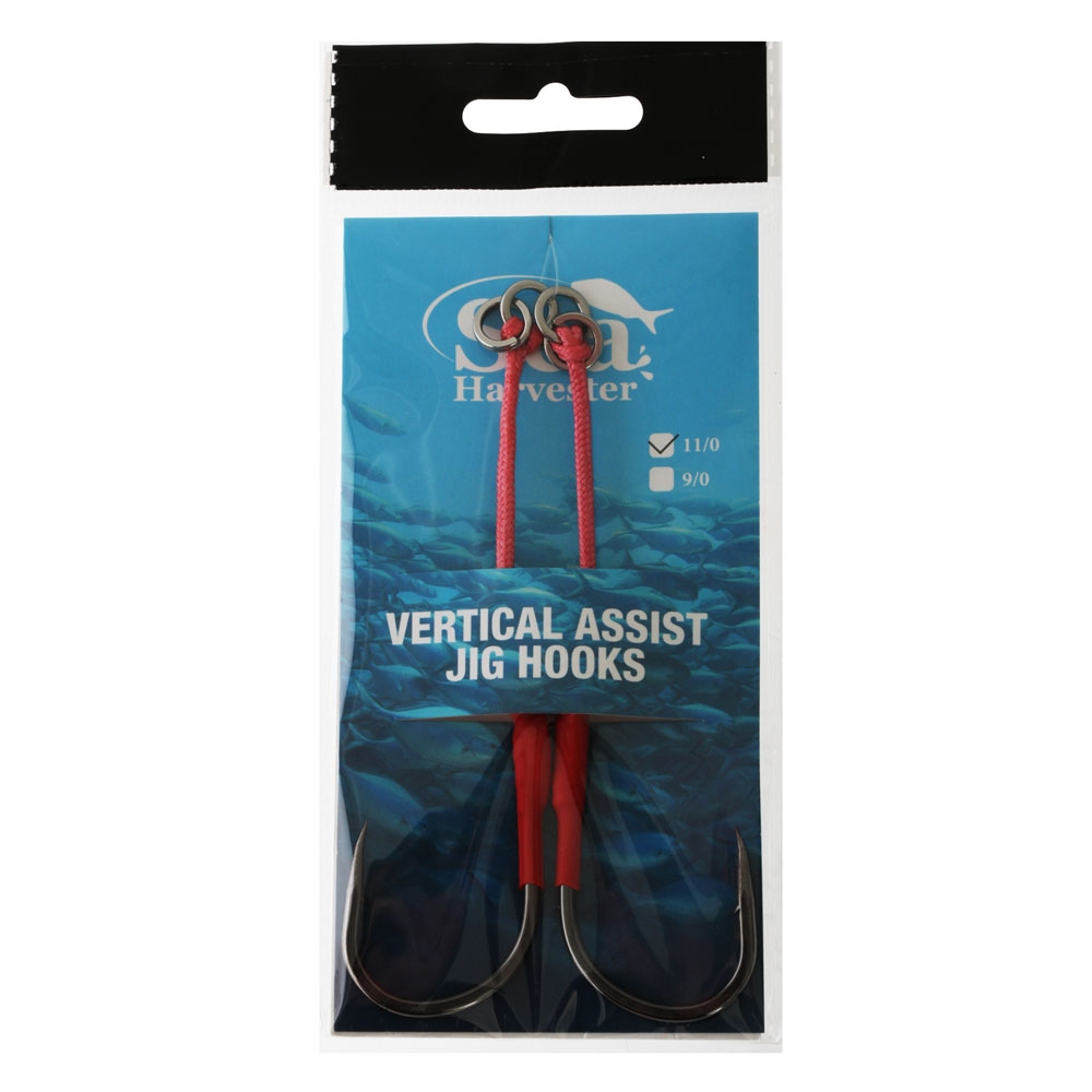 Sea Harvester Vertical Assist Jig Hooks 11/0 Qty 2