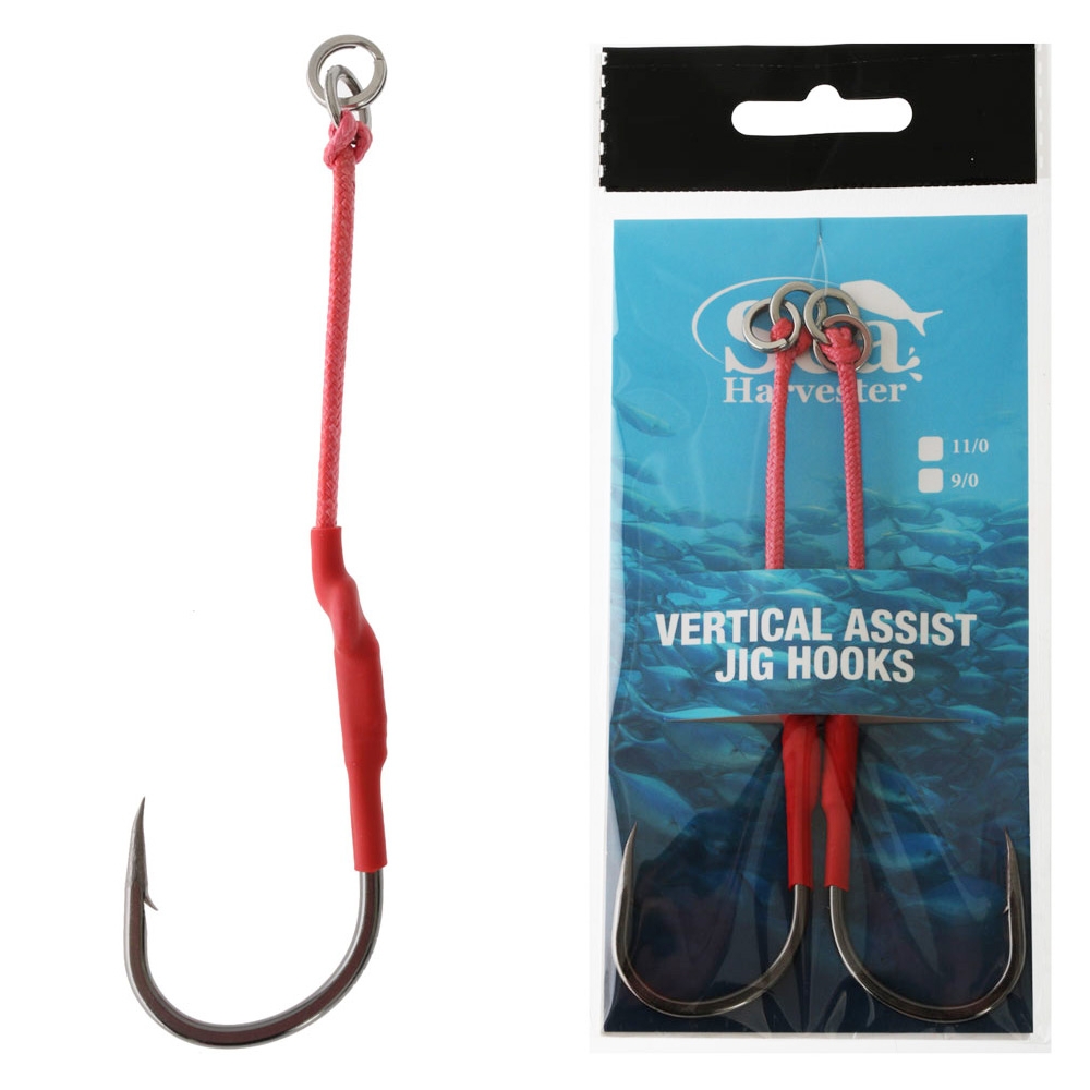 Sea Harvester Vertical Assist Jig Hooks 11/0 Qty 2