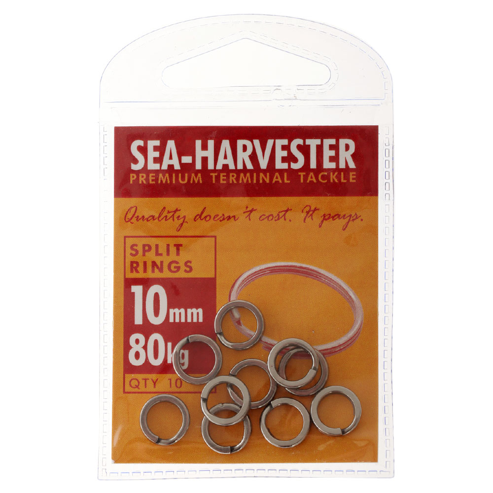 Sea Harvester Split Rings 10mm 80kg Qty 10