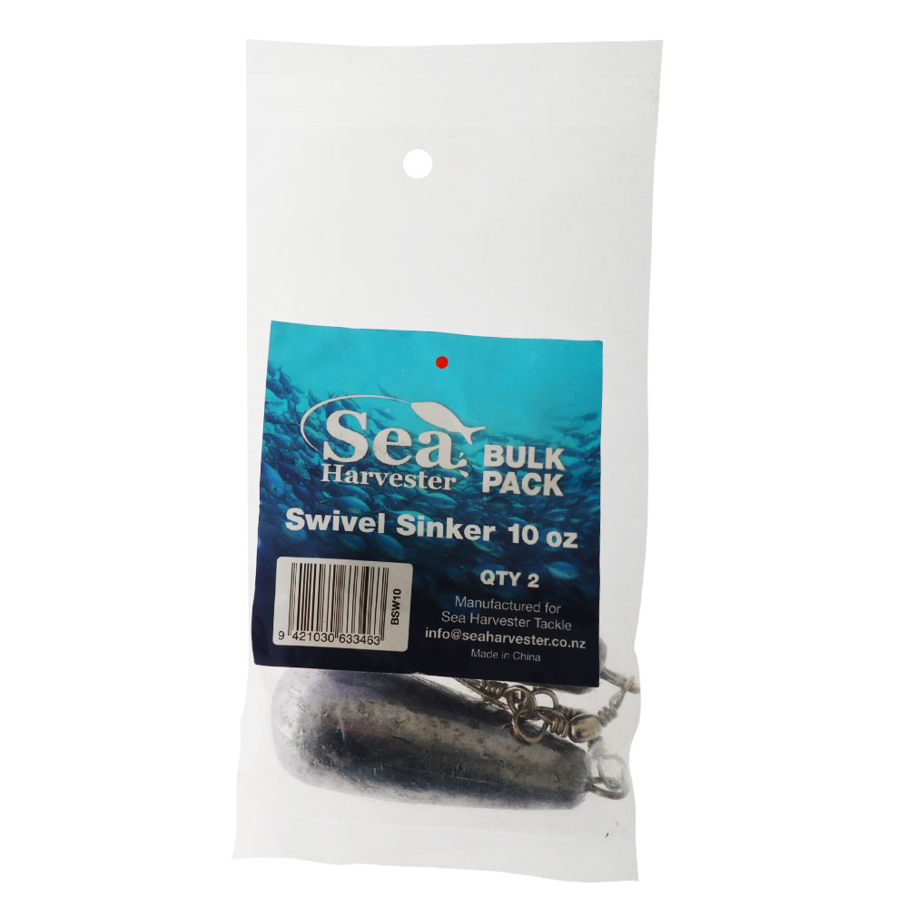 Sea Harvester Swivel Sinkers Bulk Pack 10oz Qty 2
