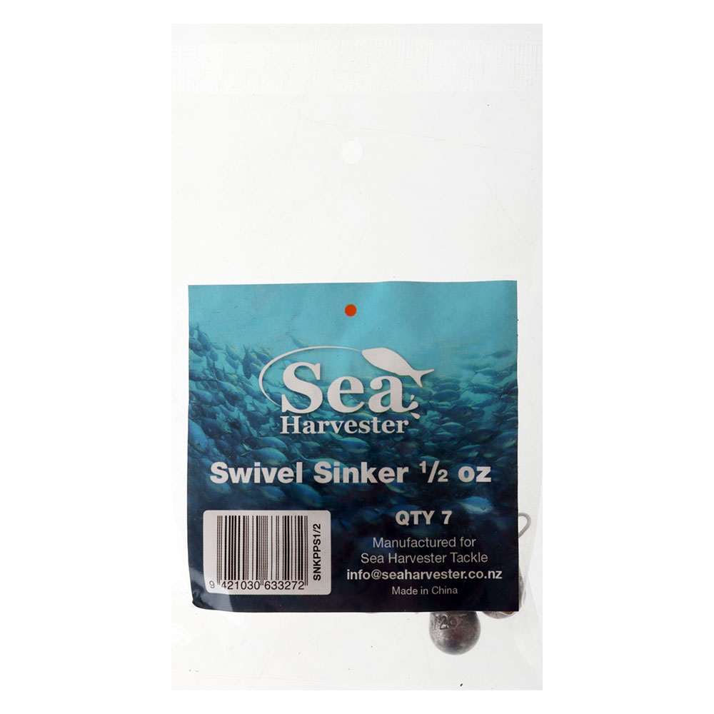 Sea Harvester Swivel Sinkers 1/2oz Qty 7