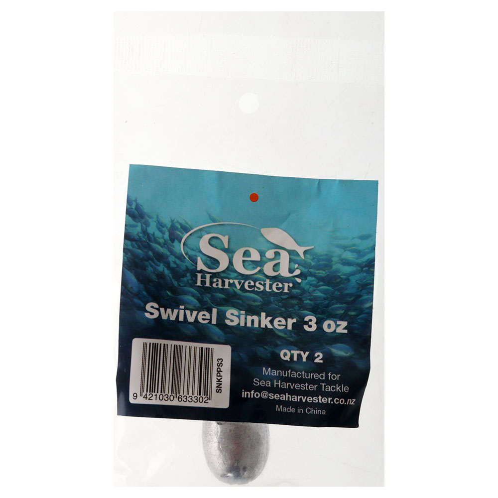Sea Harvester Swivel Sinkers 3oz Qty 2
