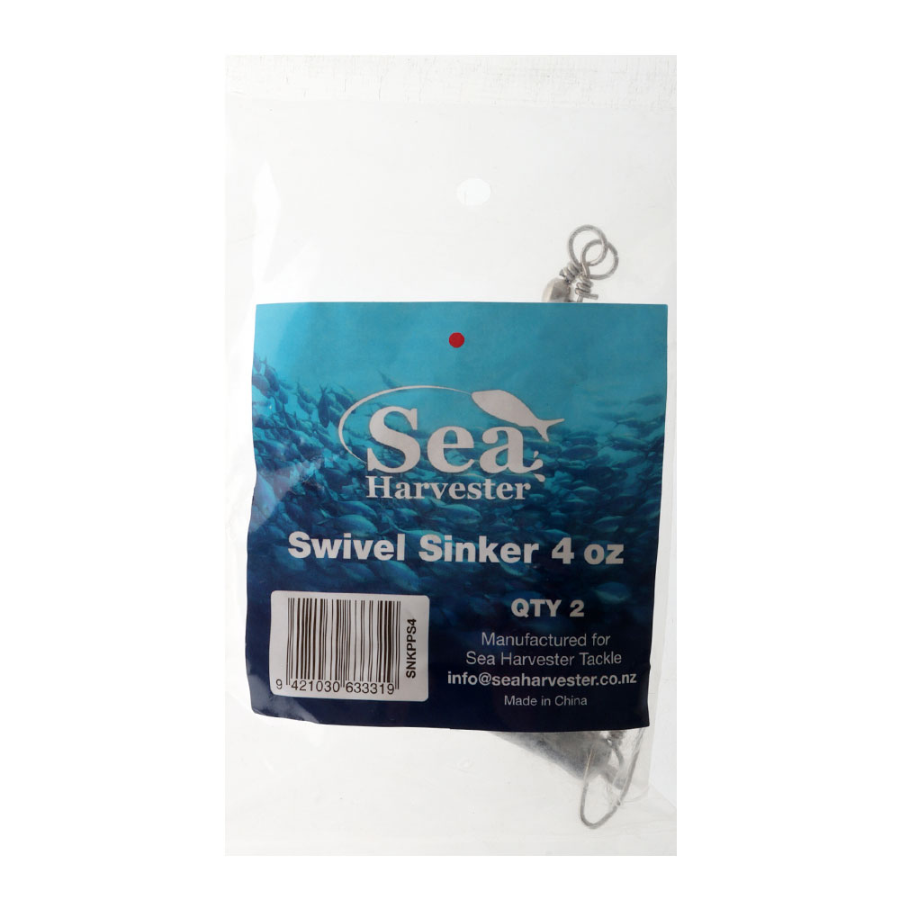 Sea Harvester Swivel Sinkers 4oz Qty 2