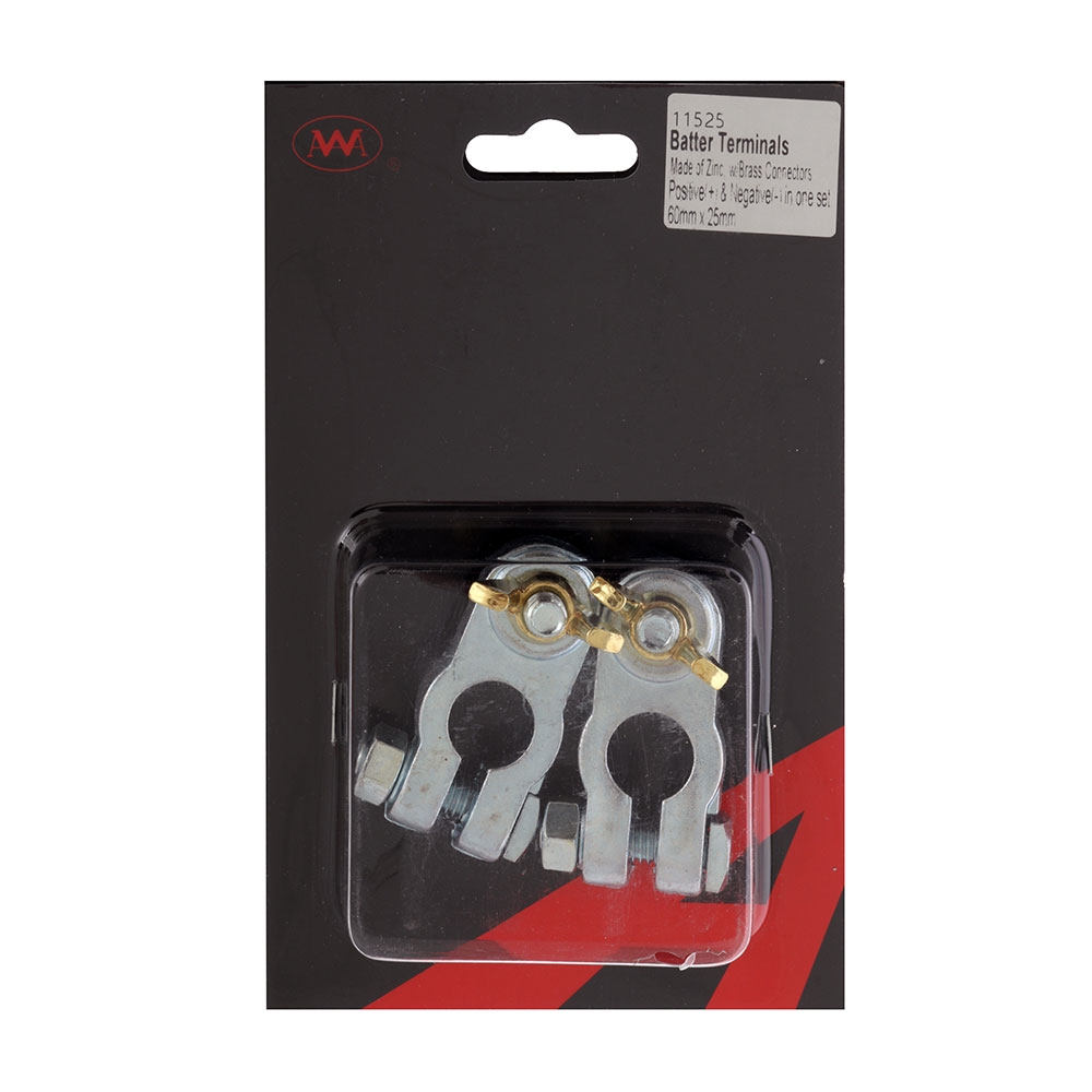 Zinc Battery Terminals 60 x 25mm