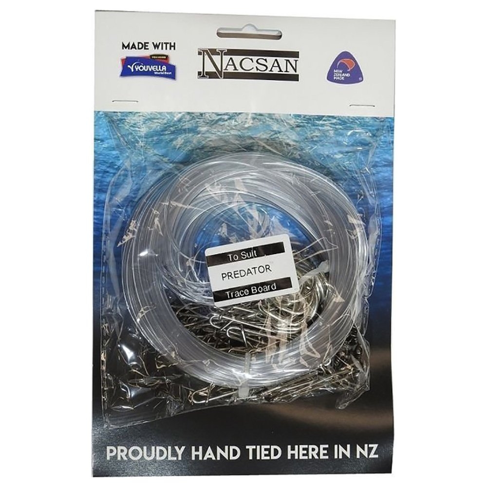 Nacsan Pre-Made Longline Trace Pack Qty 25 with Tube Suits Predator Trace Board