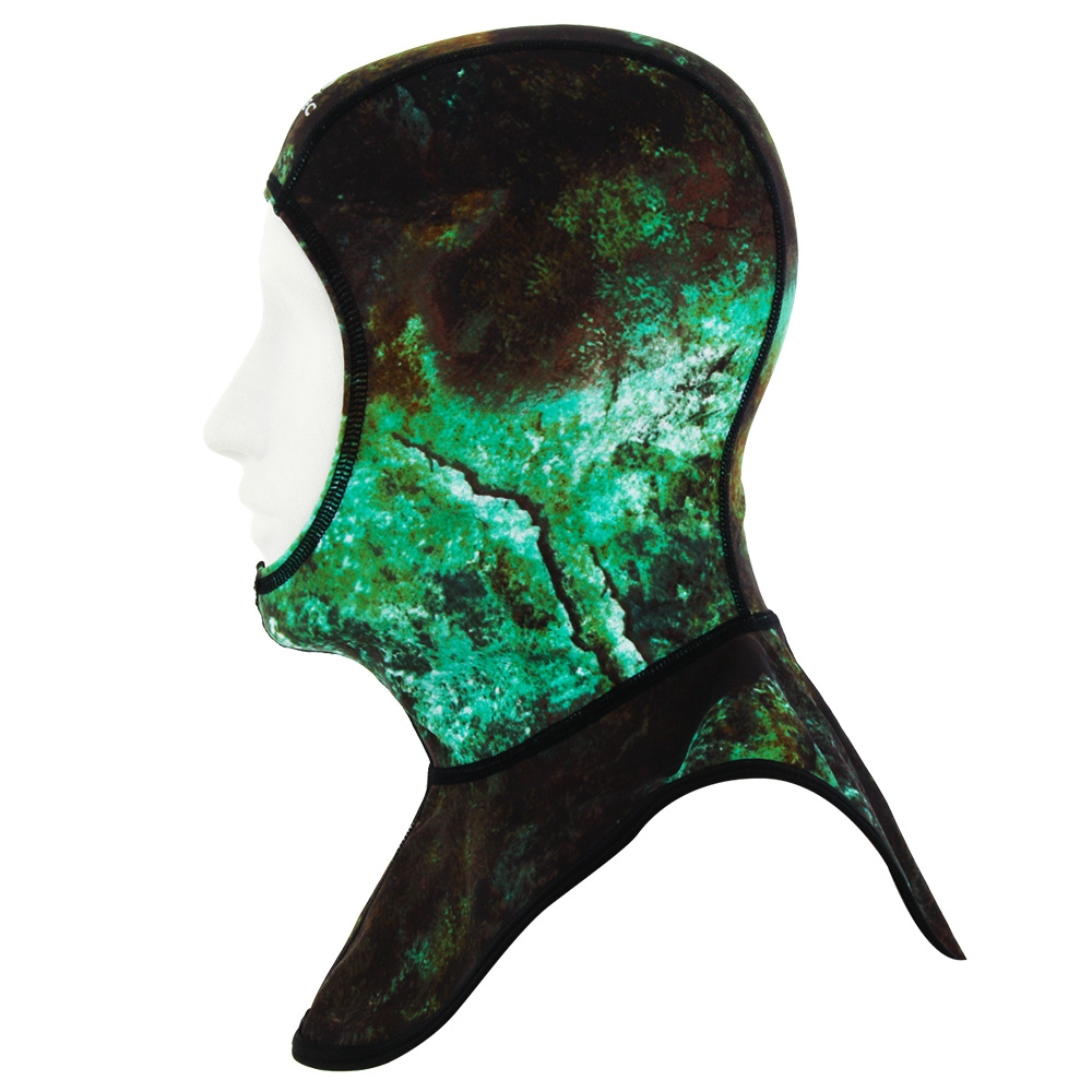 Aropec Spearfishing Dive Hood Camo Green L