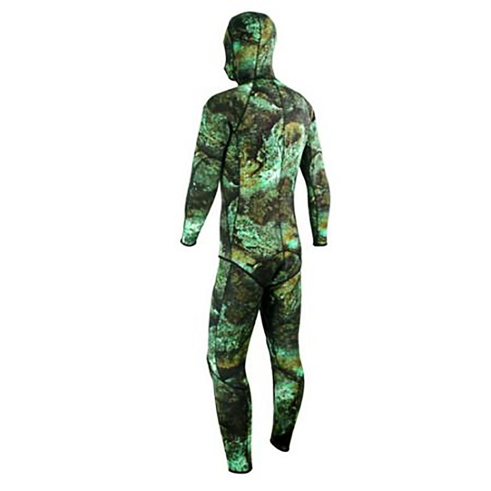 Aropec Mens Open Cell Spearfishing Wetsuit Camo Green 3mm 2pc M