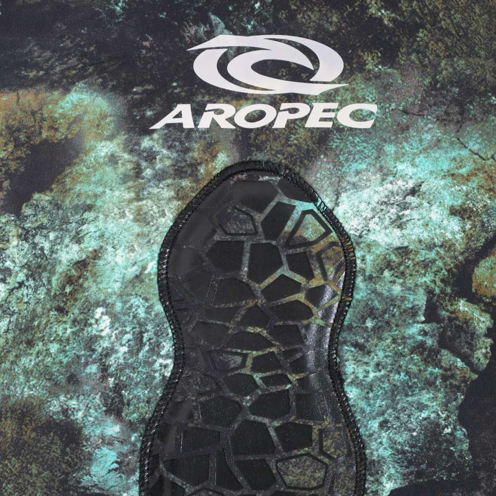 Aropec Mens Open Cell Spearfishing Wetsuit Camo Green 3mm 2pc