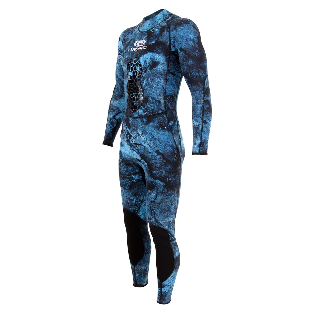 Aropec Neoprene Mens Spearfishing Full Wetsuit 3mm Camo Green 3XL