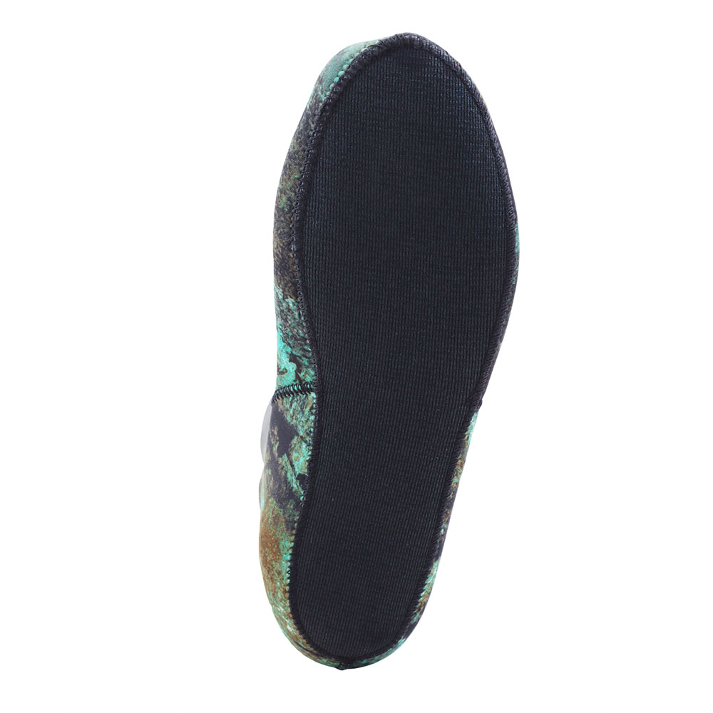 Aropec Mens Spearfishing Dive Socks Half Camo Green 3mm XL / US11-12