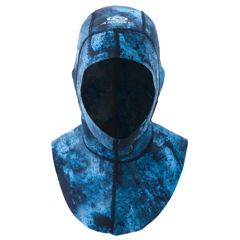 Aropec Spearfishing Dive Hood Camo Blue 1.5mm M