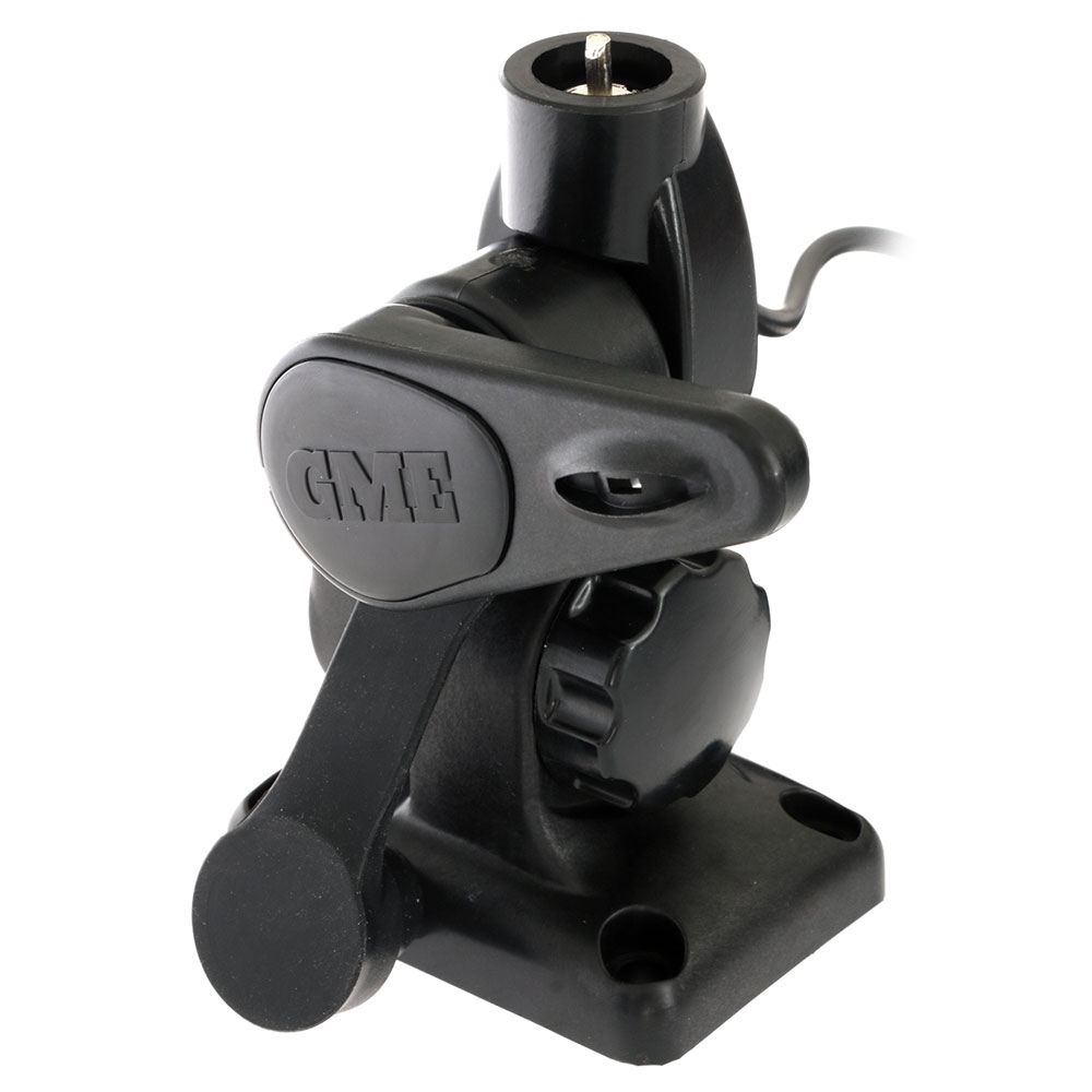 GME Abl012B Double Swivel Rectangular Antenna Base Black