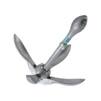 Galvanised Collapsible Grapnel Anchor Thumbnail Galvanised Collapsible Grapnel Anchor