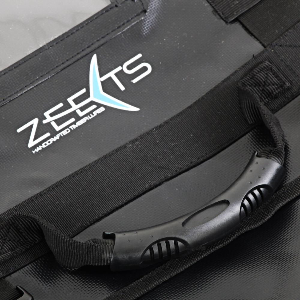 Zeets Stickbait and Popper Roll Up Tackle Bag with Velcro Removable Self Draining Pockets