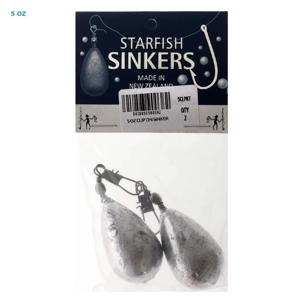 Starfish Clip-On Swivel Sinkers