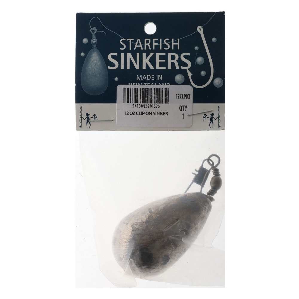 Starfish Clip-On Swivel Sinkers 12oz Qty 1