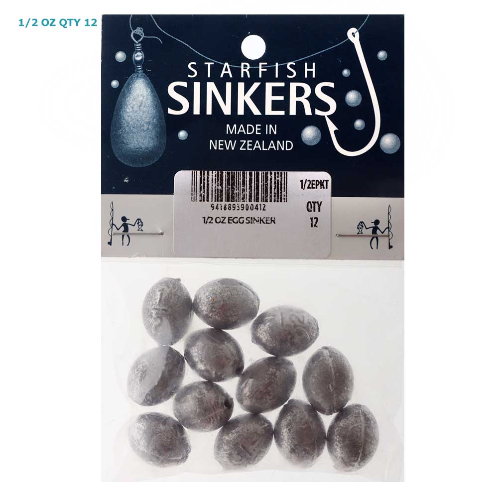 Starfish Egg Sinkers 1/2oz Qty 12