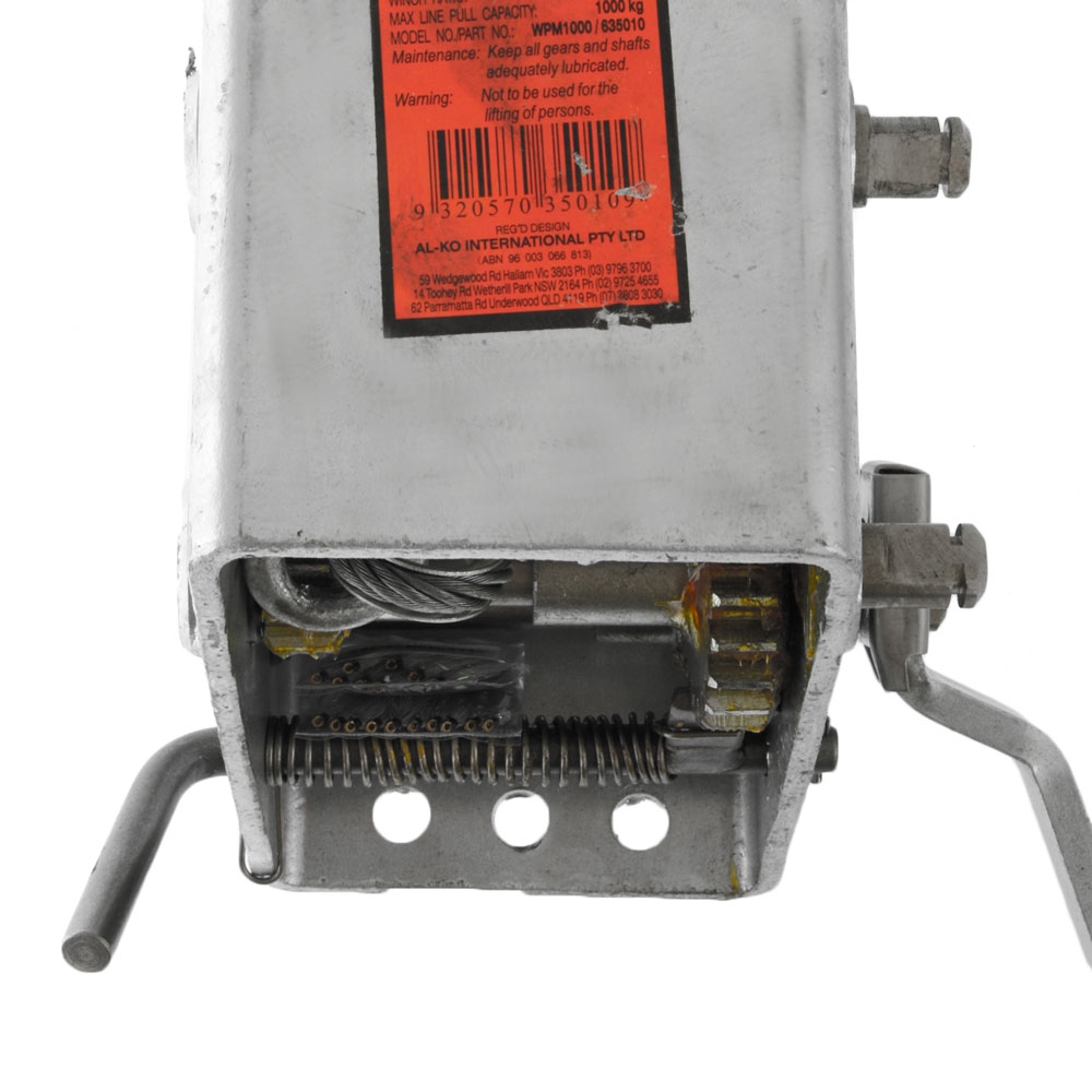 AL-KO 3-Speed Marine Trailer Winch with Cable 1000kg