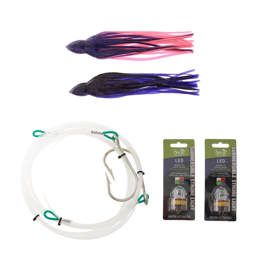 Sea Harvester Broadbill Swordfish Rig 12/0 J-Hook Twin Pack