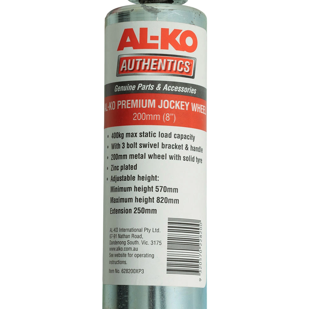 AL-KO Galvanised Jockey Wheel with Swivel Bracket 200mm AL-KO Galvanised Jockey Wheel with Swivel Bracket 200mm