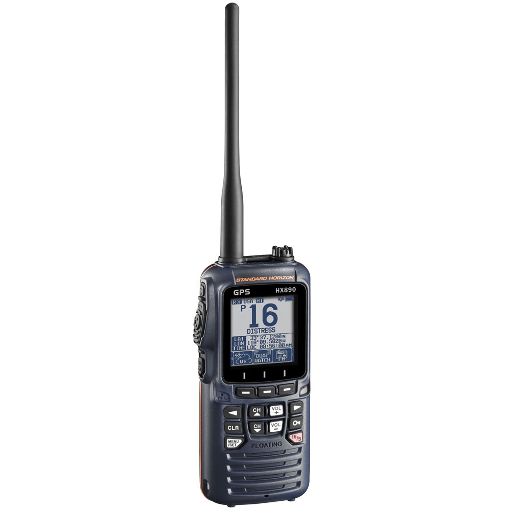 Standard Horizon HX890 Class H Floating DSC Handheld VHF/GPS Radio Navy Blue