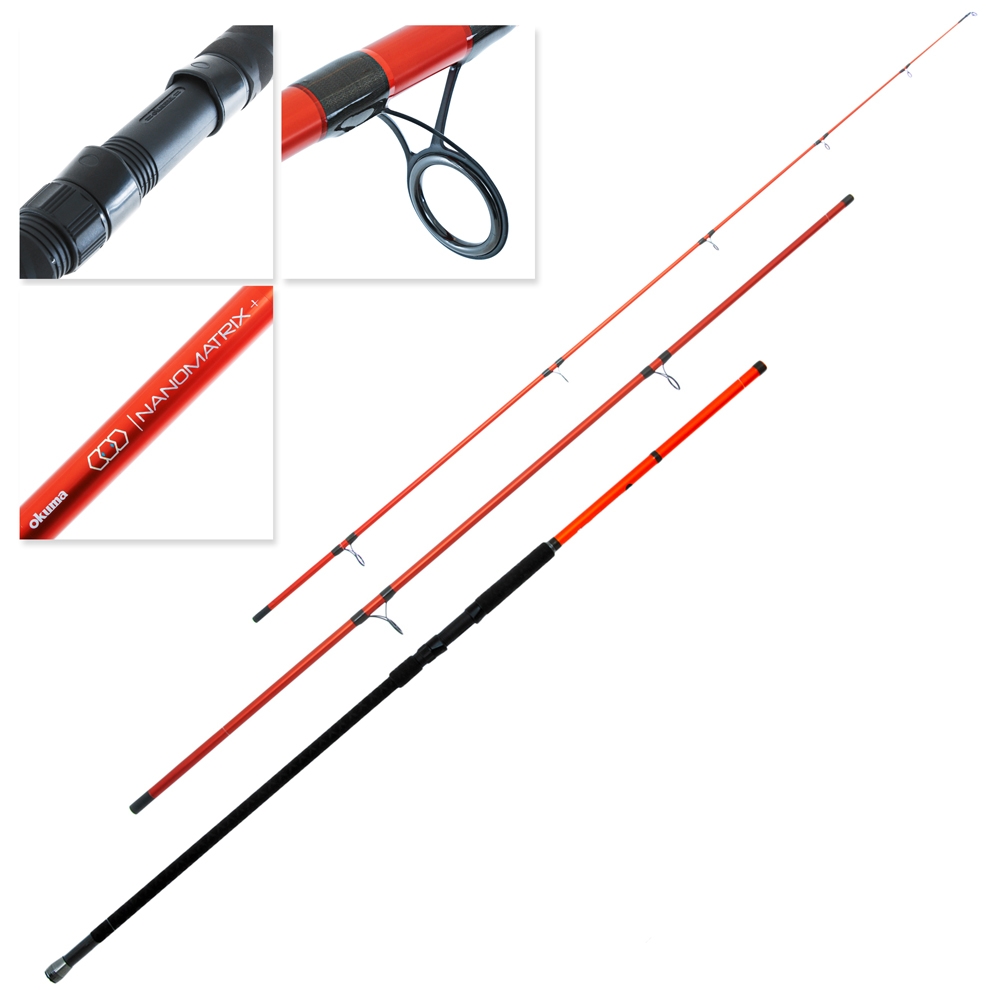 Okuma Nano Matrix Plus Surfcasting Spin Rod 15ft 8-12kg 3pc