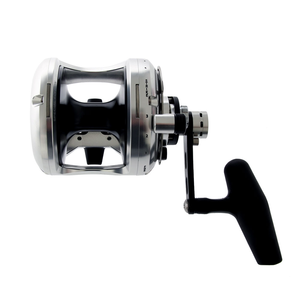Okuma Makaira 50 2-Speed Open Top Game Reel Silver