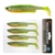 Savage Gear Fat T-Tail Minnow Soft Bait 13cm Fluo Green Silver