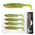 Savage Gear Fat T-Tail Minnow Soft Bait 10.5cm Fluo Green Silver