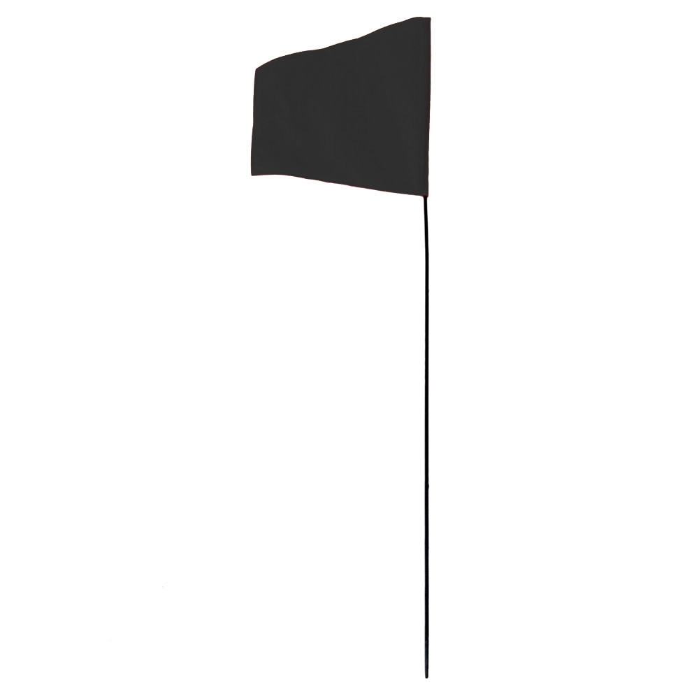 Seahorse Flag on Pole Black