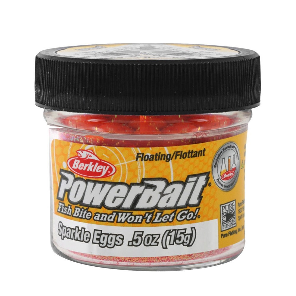 Berkley PowerBait Sparkle Eggs Soft Bait Fluorescent Orange