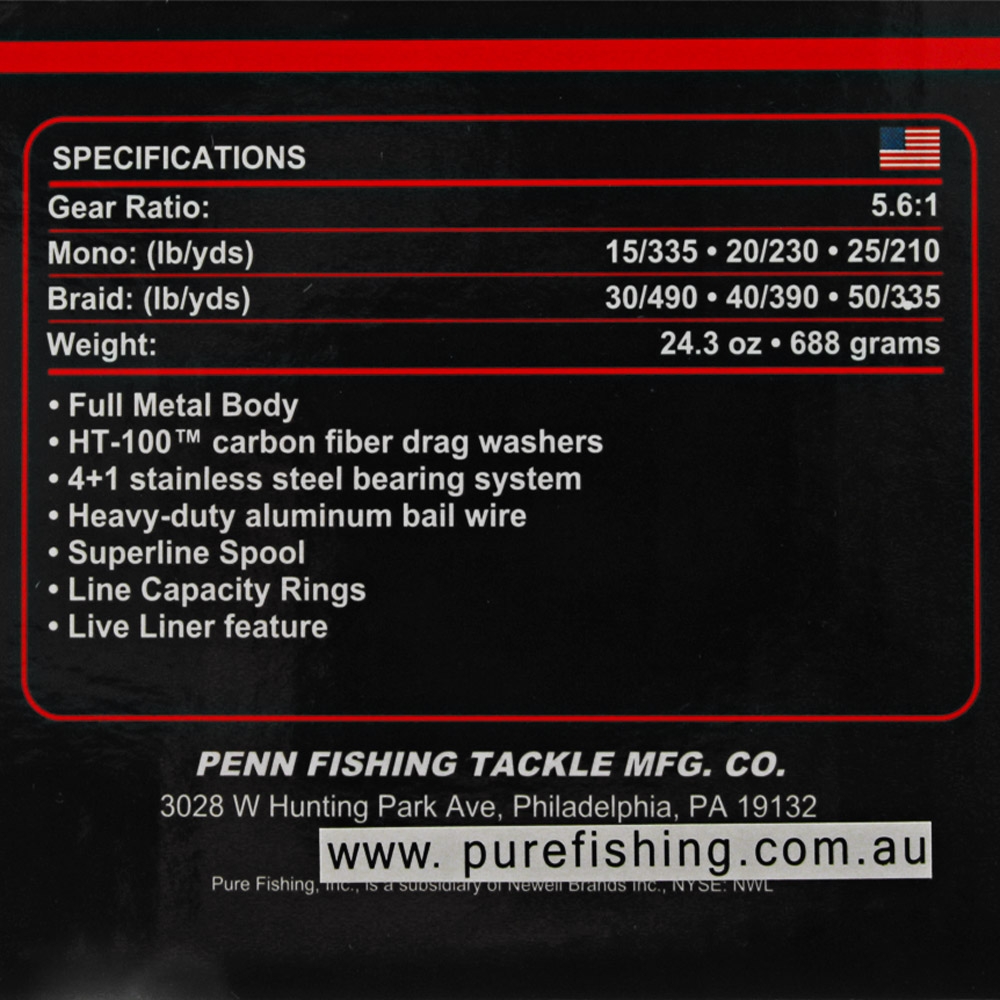 PENN Fierce III 6000LL Live Liner Spinning Reel