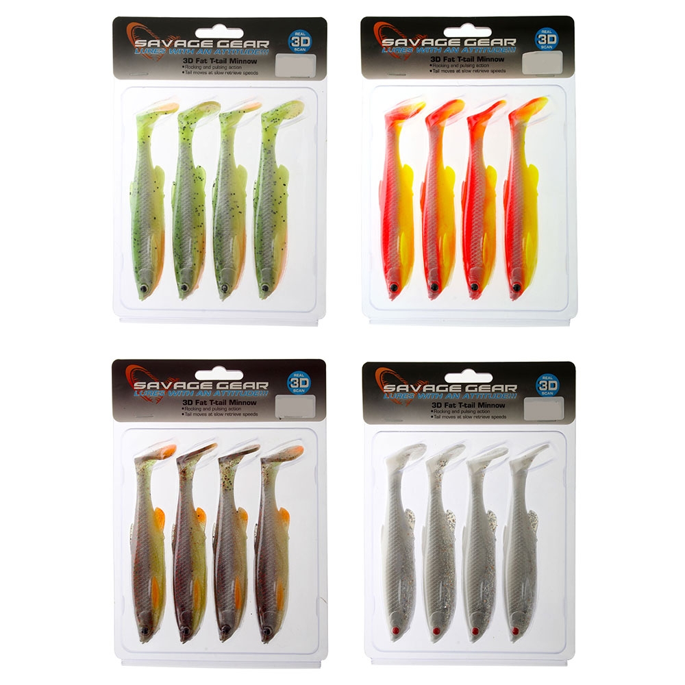 Savage Gear Fat T-Tail Minnow Soft Bait 10.5cm