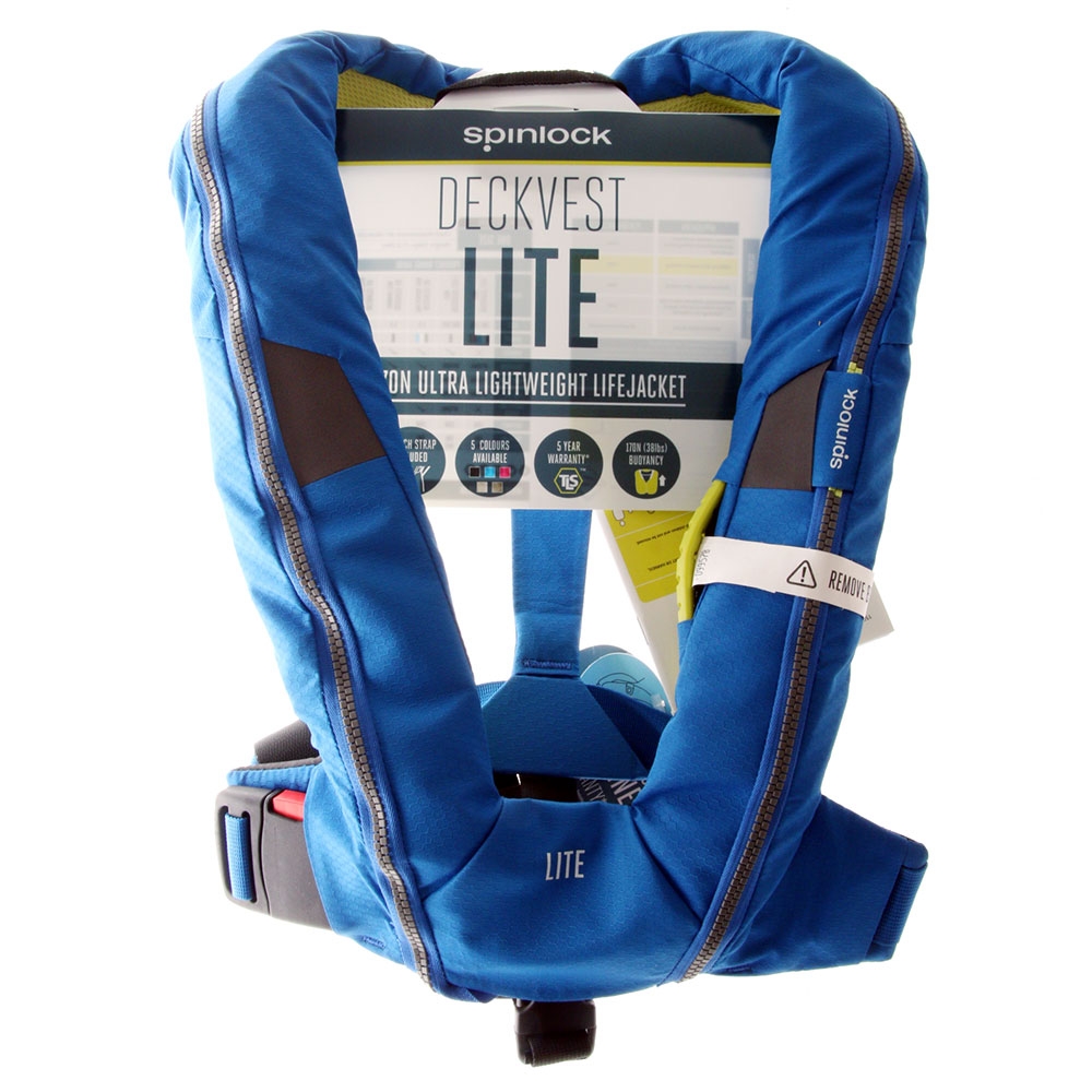 Spinlock Deckvest LITE 170N Inflatable Life Jacket Pacific Blue