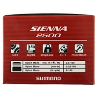 Shimano Sienna 2500 FG Spinning Reel Thumbnail Shimano Sienna 2500 FG Spinning Reel