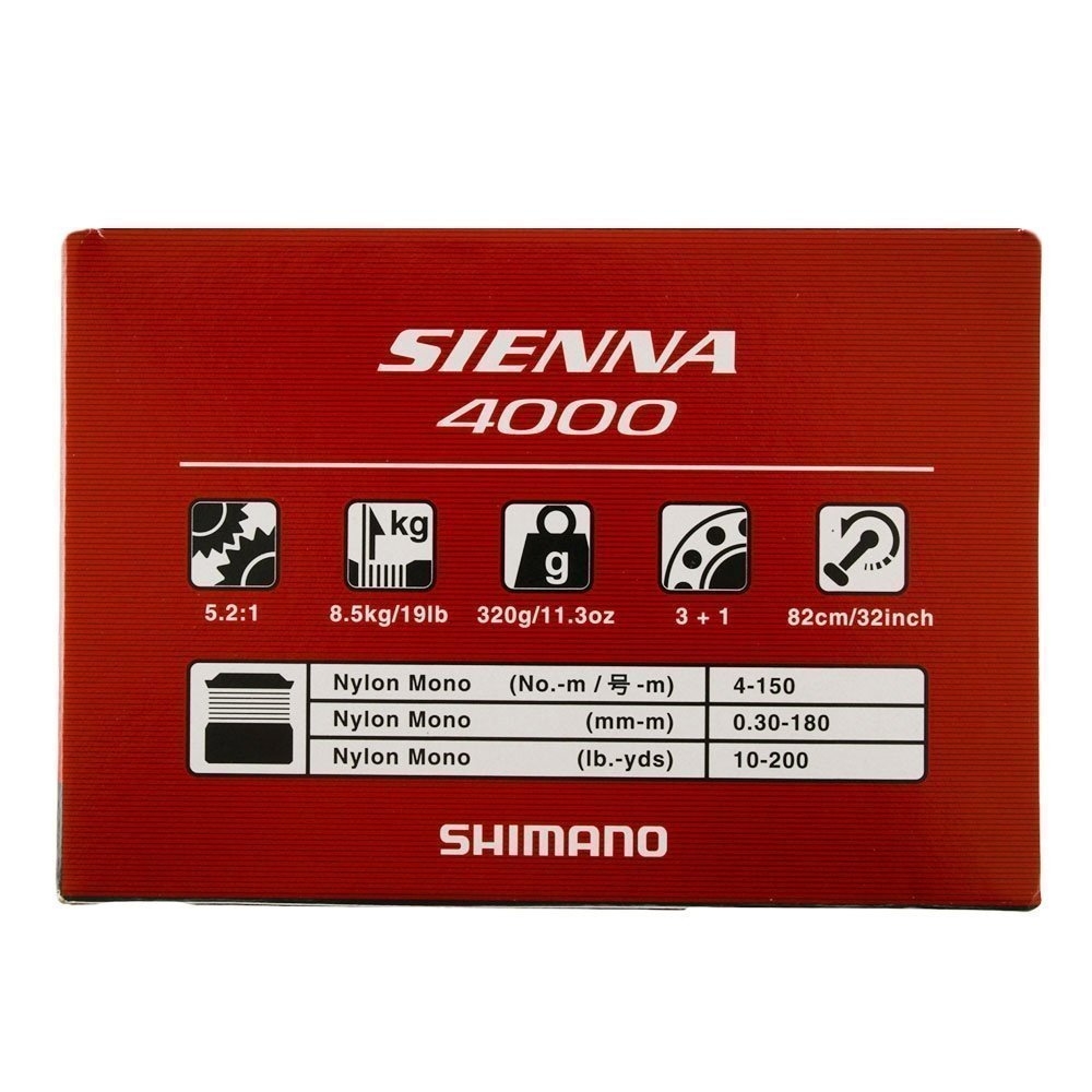 Shimano Sienna 4000 FG Catana Medium Heavy Spinning Combo 6ft 3in 4-8kg 2pc with Braid