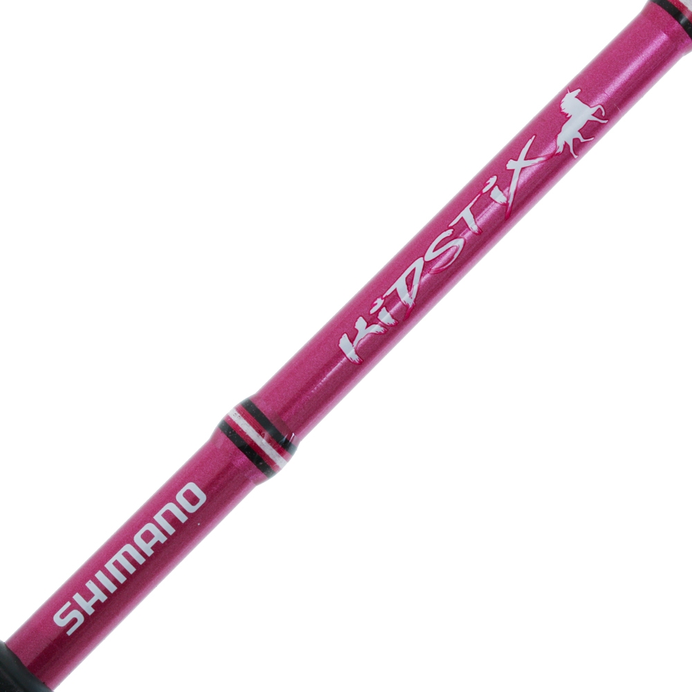 Shakespeare Bigwater Shimano Kidstix Girls Spin Kids Combo 5ft 5in 4-6kg 1pc Pink
