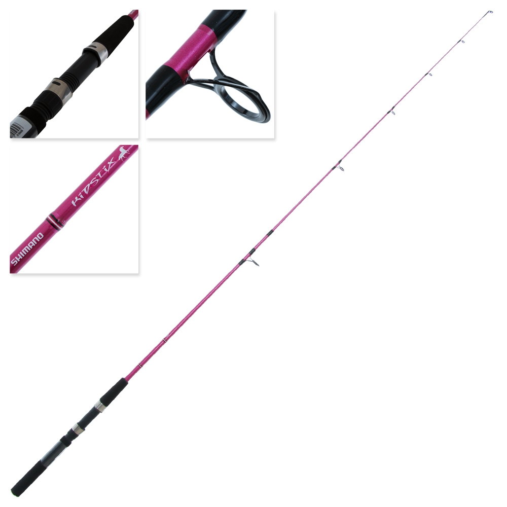 Shimano Kidstix Pink Spinning Rod 6ft 2-5kg 2pc