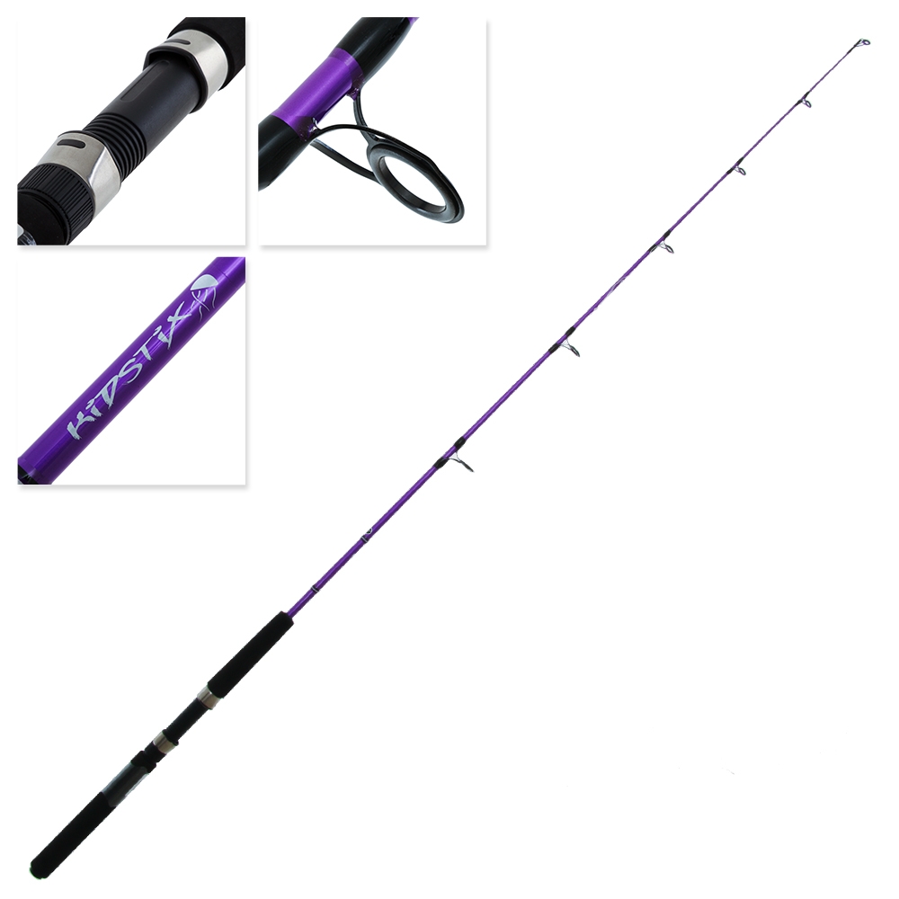 Shakespeare Bigwater Shimano Kidstix Girls Spin Kids Combo 5ft 5in 4-6kg 1pc Purple