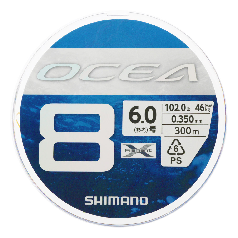 Buy Shimano Ocea 8 Casting Braid SW Blue 300m PE6 online at