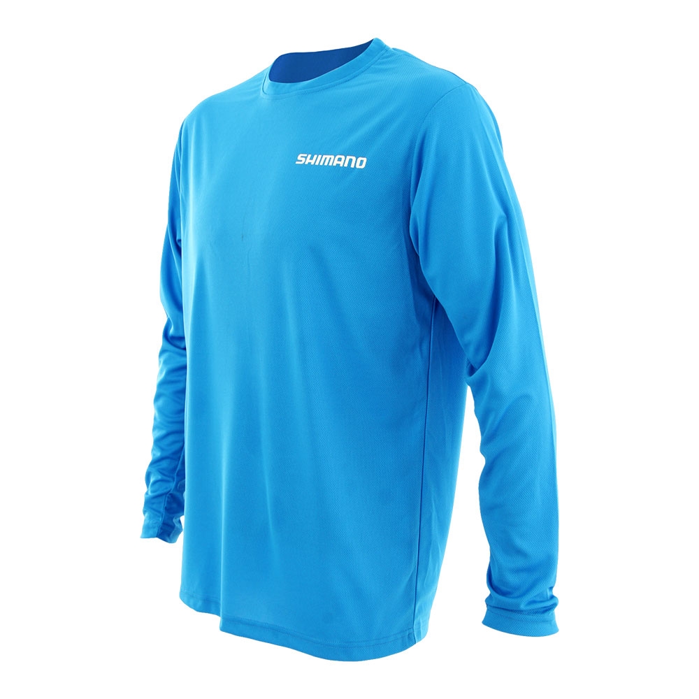 Shimano Established Technical Mens Long Sleeve Shirt Blue 3XL