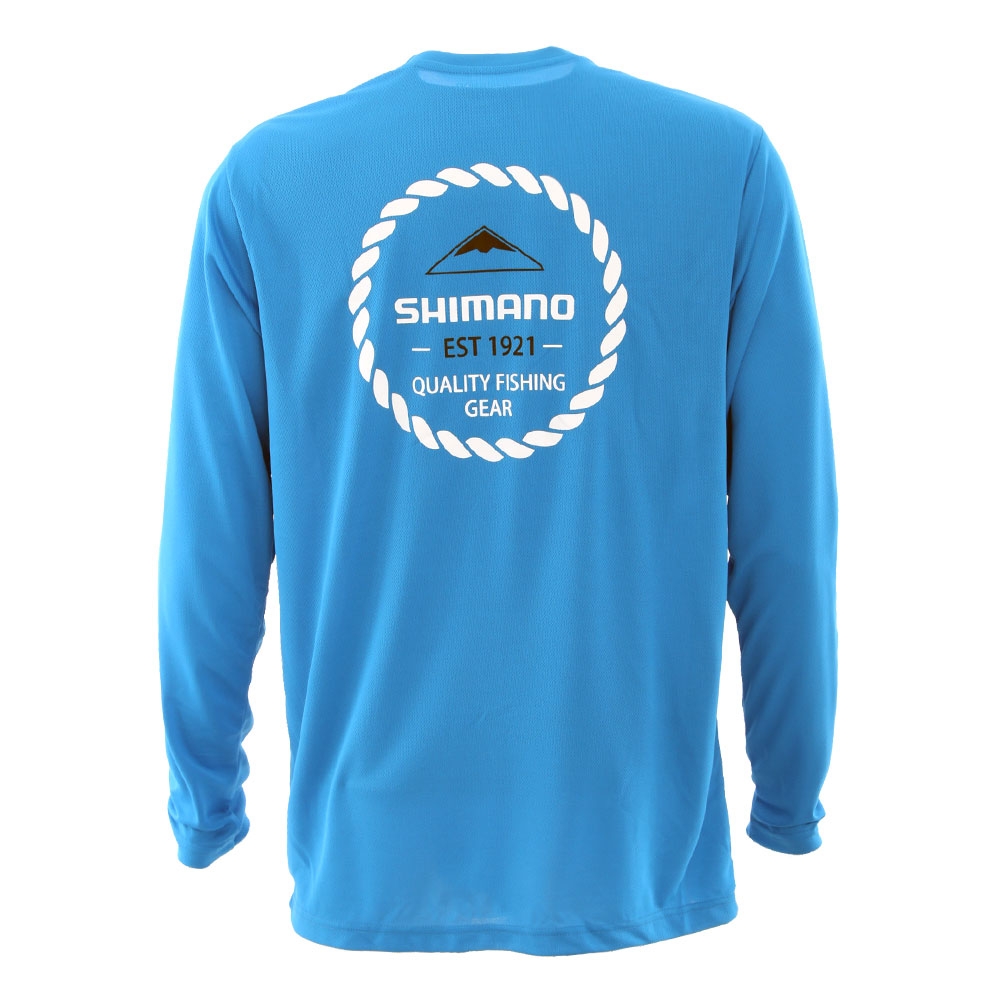 Shimano Established Technical Mens Long Sleeve Shirt Blue M