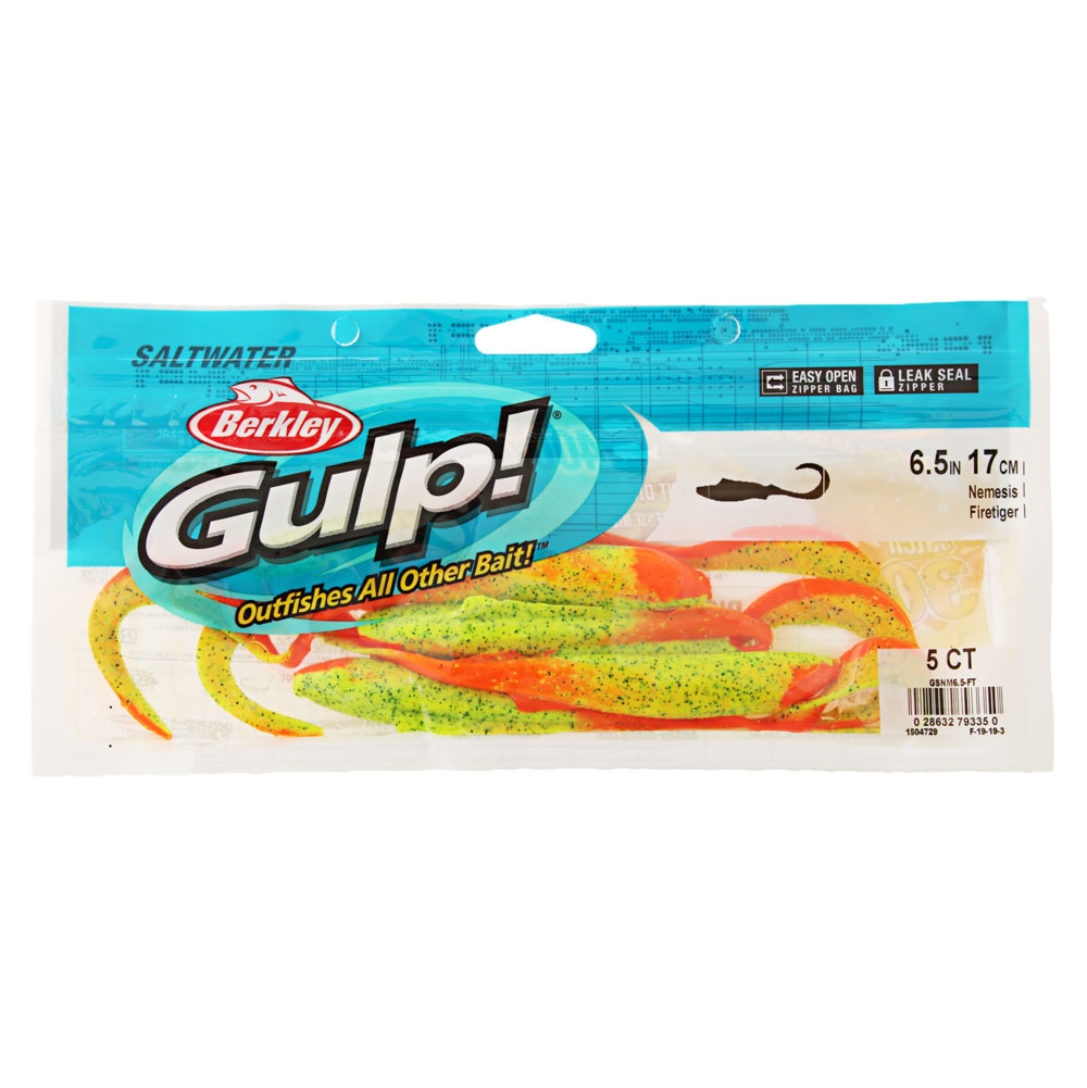 Berkley Gulp Nemesis Soft Bait 16.5cm Firetiger