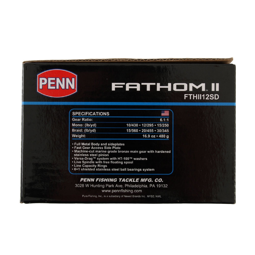 PENN Fathom II 12SD Star Drag Overhead Reel