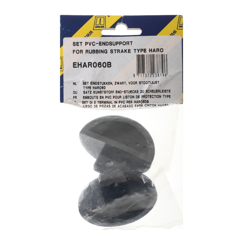 V-Quipment Black End Caps Set for HARO60 Rubbing Strake 