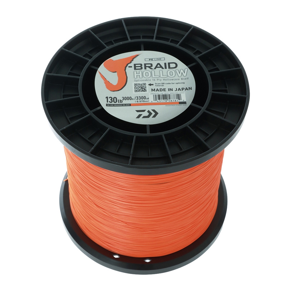 Daiwa J-Braid Hollow Core Braid 3000m 130lb