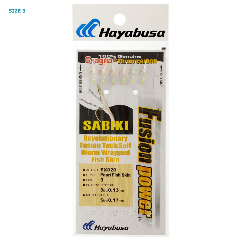 Hayabusa EX020 Fusion Power Pearl Fish Skin Sabiki Rig