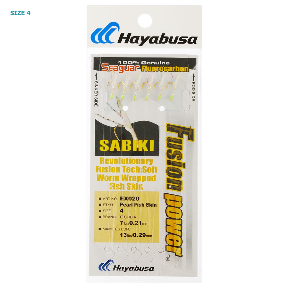 Hayabusa EX020 Fusion Power Pearl Fish Skin Sabiki Rig