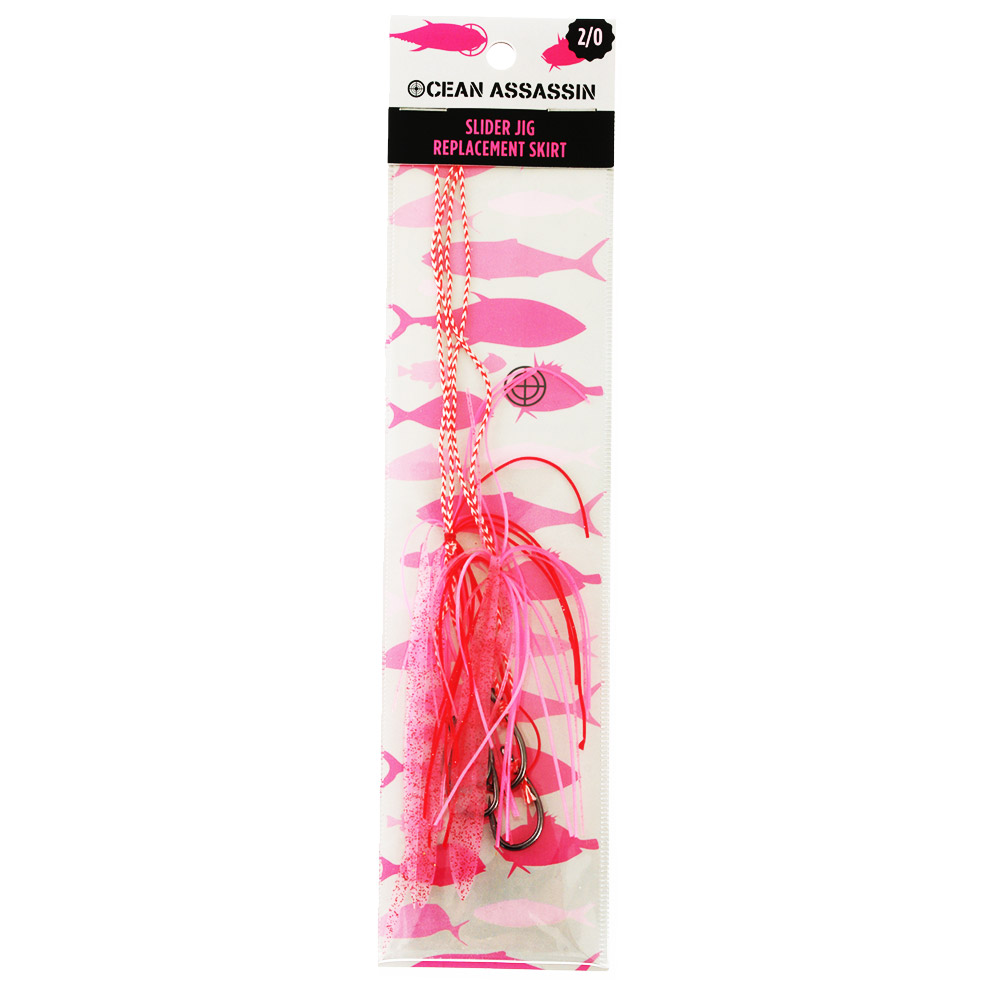 Ocean Assassin Slider Jig Replacement Skirt Pink Qty 2
